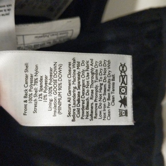 Eddie Bauer Goose Down Insulated XL Black Jacket - Picture 5 of 5